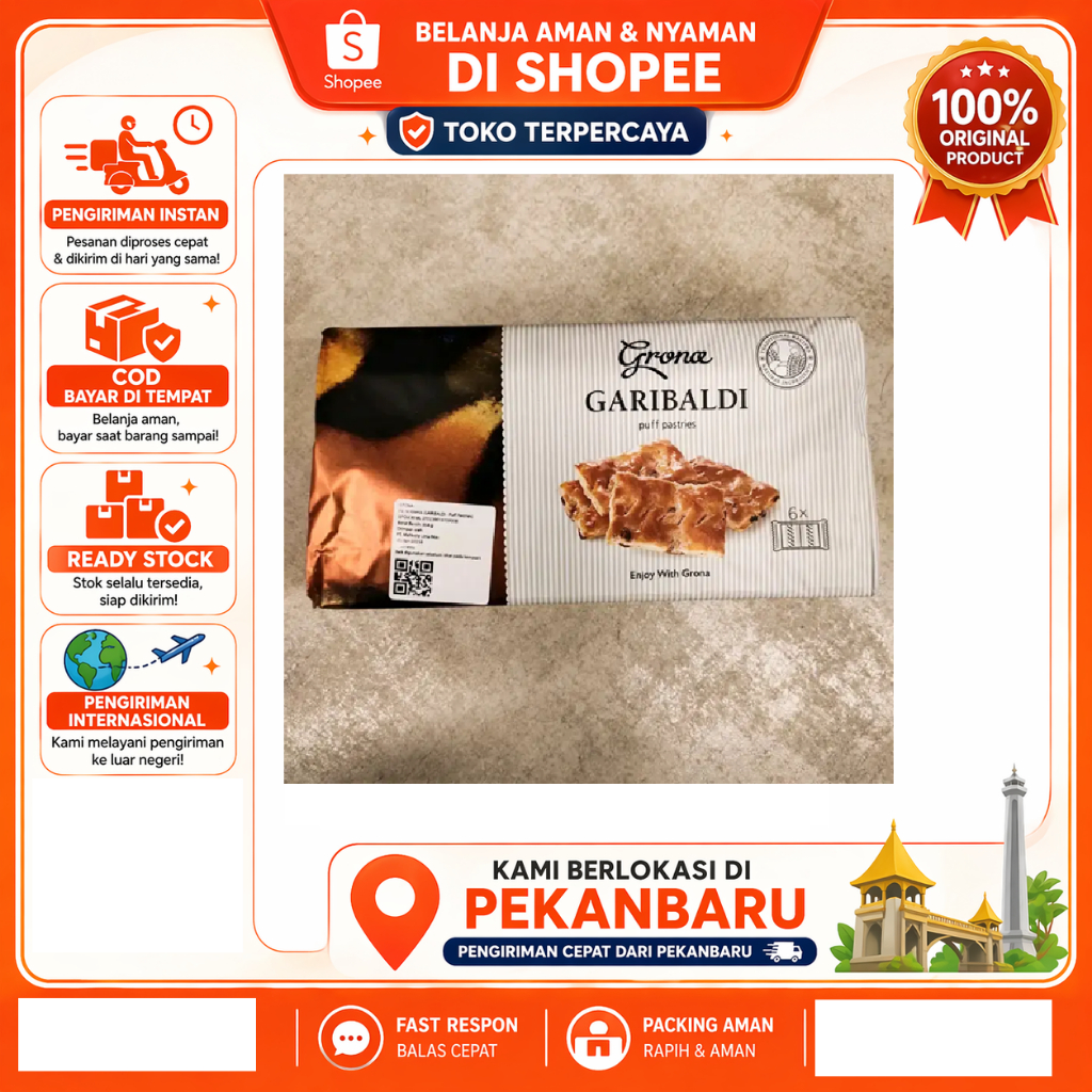 [SDW] pekanbaru/354 Grona Garibaldi Puff Pastries Biskuit