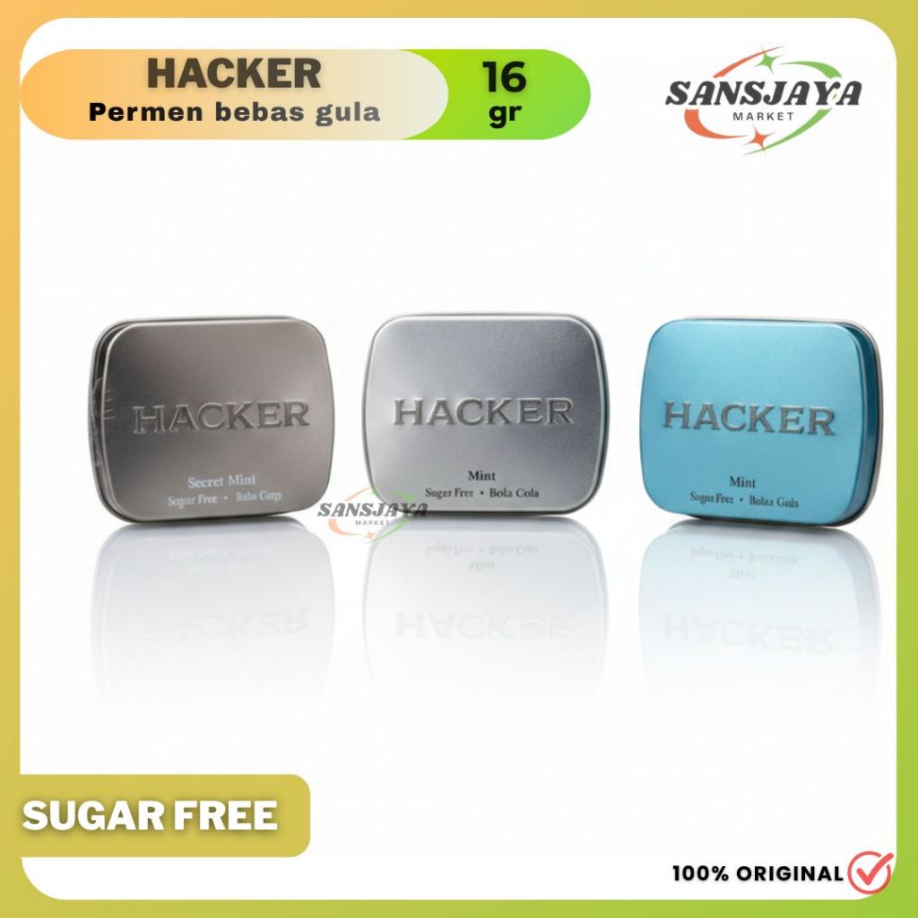 HACKER Permen Bebas Gula / SUGAR FREE / HALAL