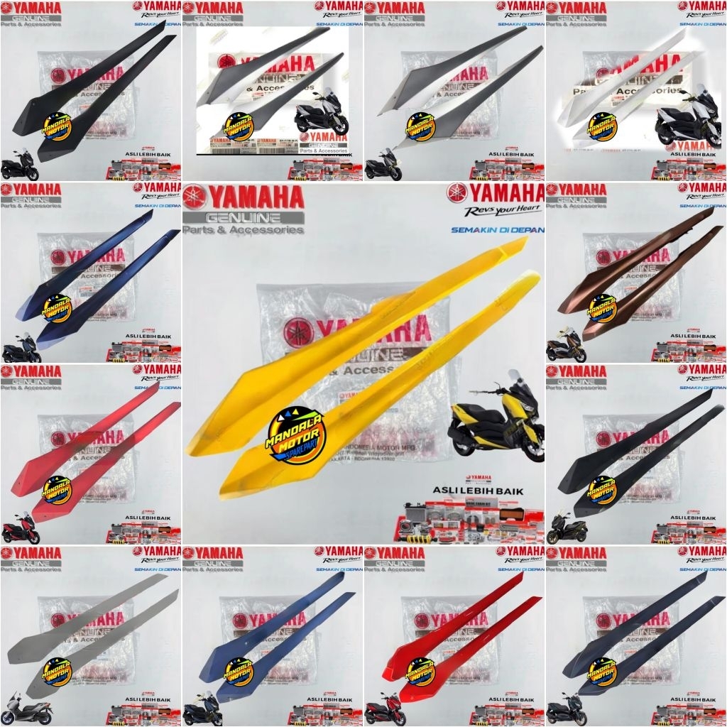 MOLE SIDE COVER DEK BAWAH SAYAP BAWAH XMAX X MAX KANAN KIRI B74-F171L-00 B74-F171M-00 ORIGINAL YAMAH