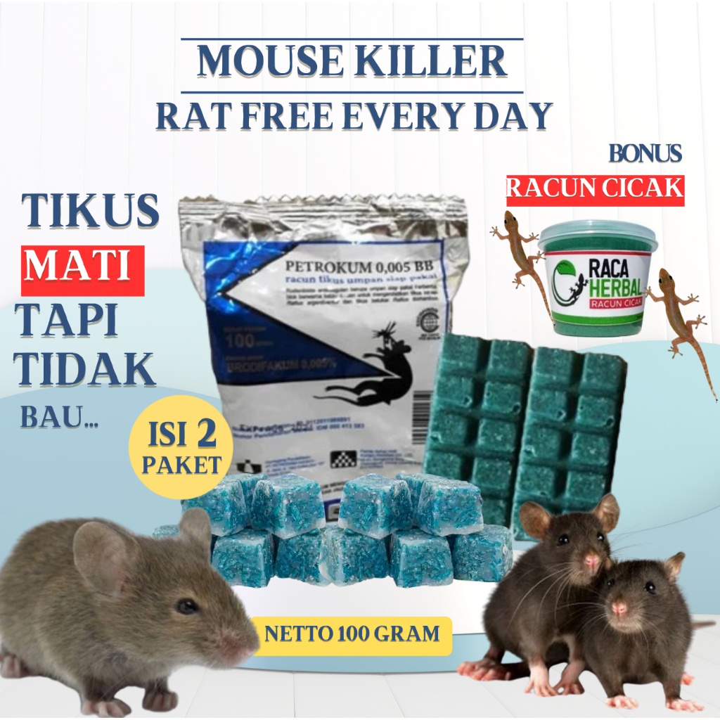 Umpan Racun Tikus / Umpan Pembasmi Hama & Serangga / Varian