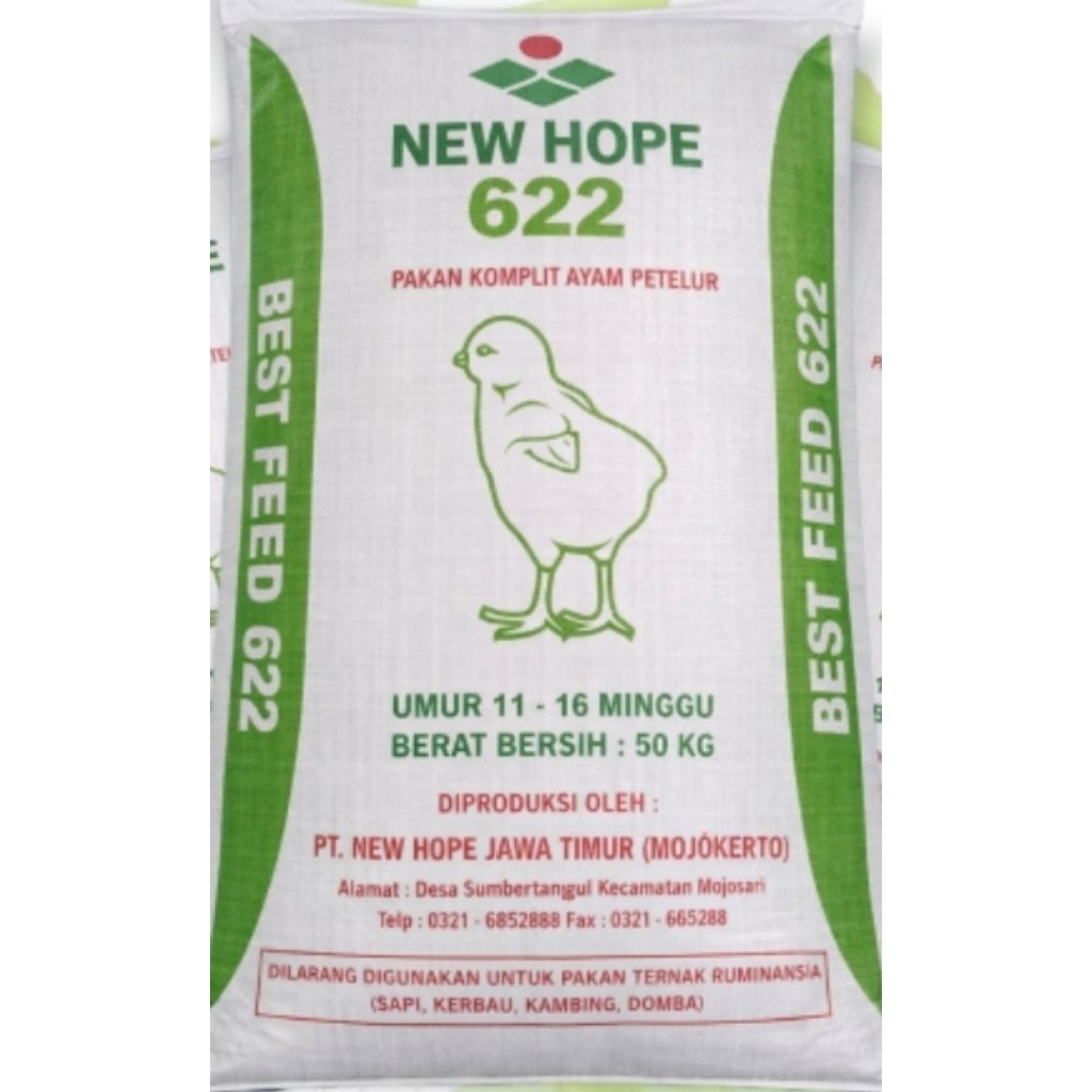 622 pakan ayam petelur new hope crumble