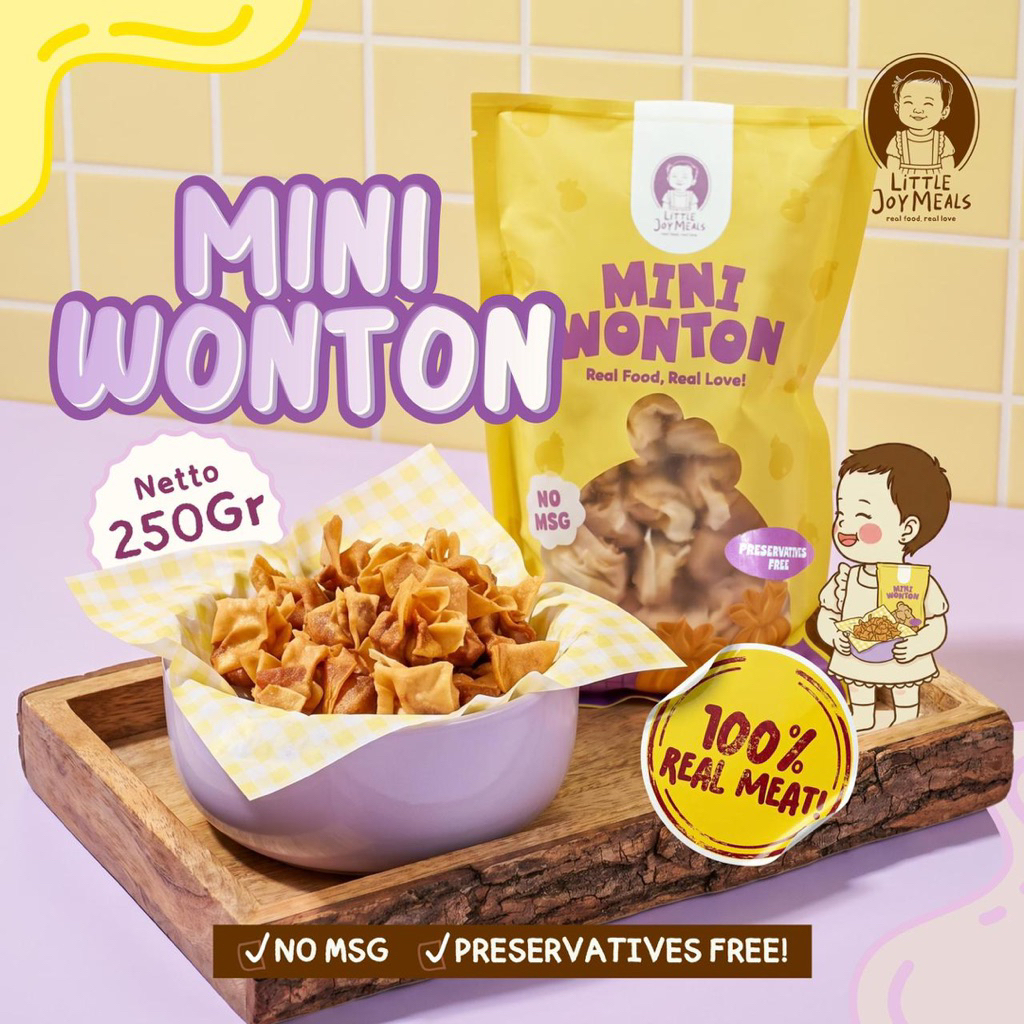 LITTLE JOY MEALS Mini wonton Frozen Food Anak