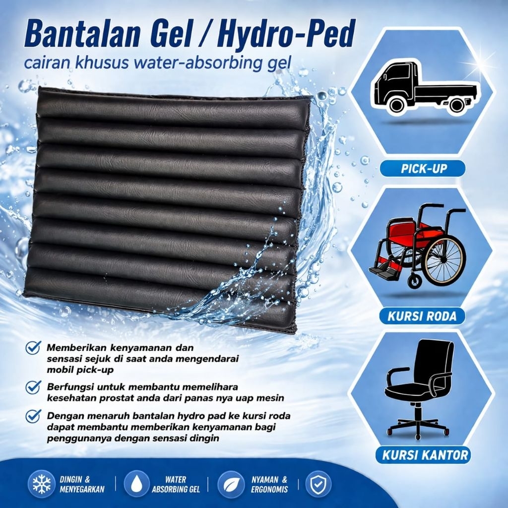 Sandaran Kursi Mobil Bantalan Duduk Air Gel Murah