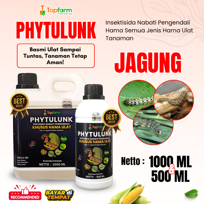 Pestisida Ulat Jagung / Insektisida Hama Daun Jagung / Obat Ulat Topfarm / Obat Ulat Jagung Ampuh