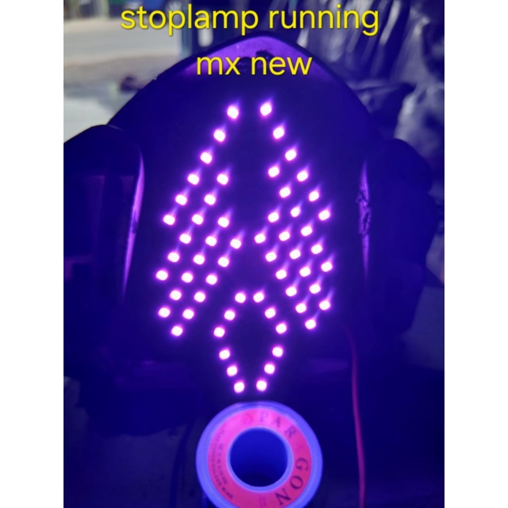 Stoplamp runing jupiter MX NEW, Lampu rem belakang mx 135, lampu rem variasi jupiter mx new 8 mode  