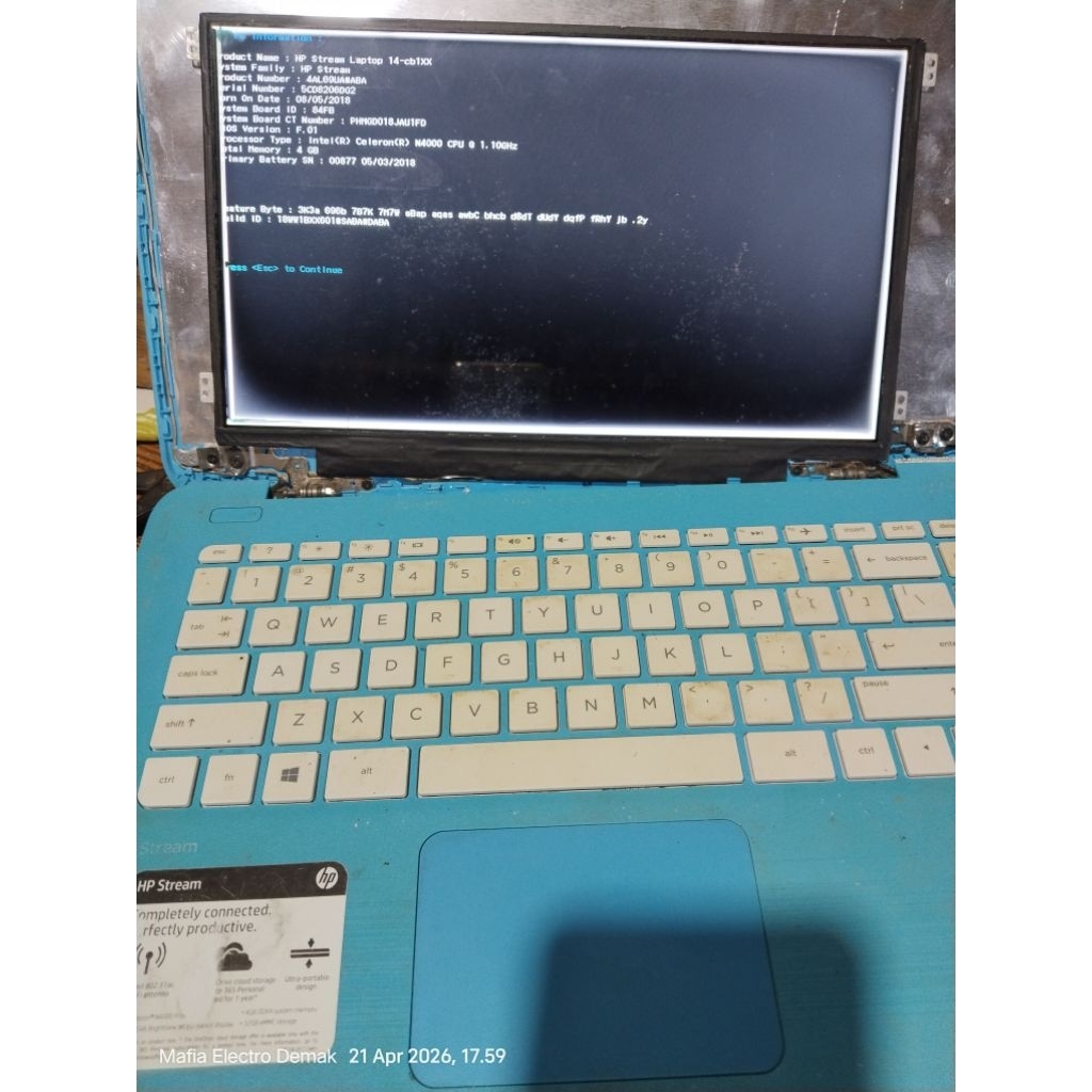Mobo HP  Stream TPN-Q183 prosesor  N4000