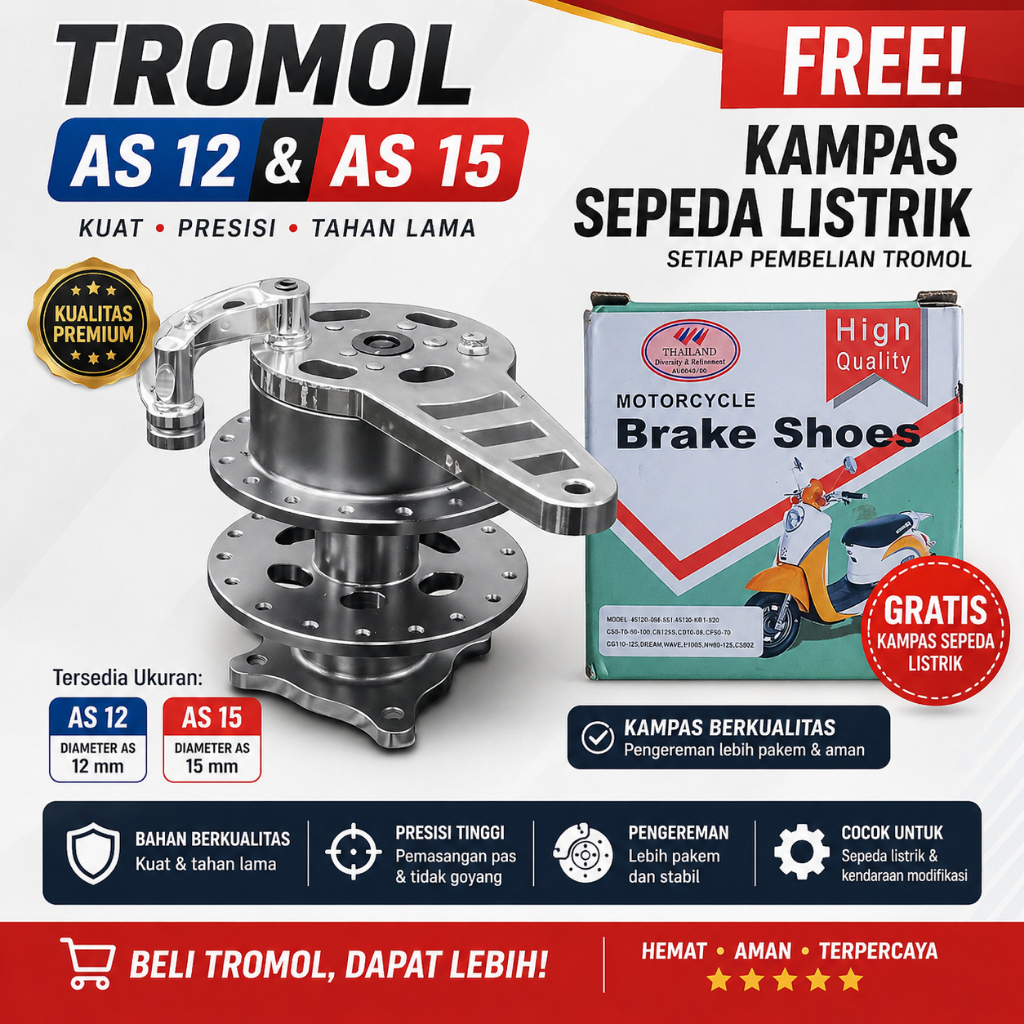tromol belakang becak mini kampas / tromol becak ag style