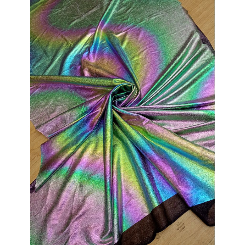 BAHAN/KAIN HOLOGRAM PELANGI/HOLOGRAM METALIC