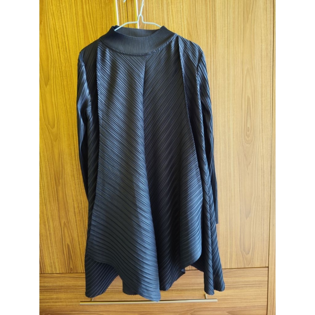 Baju Plisket Navy Premium Classic Fashion