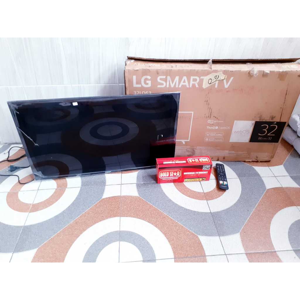 TV LED ANDROID AQUA 32IN DIGITAL NETFLIK KONDISI NORMAL (JB250)