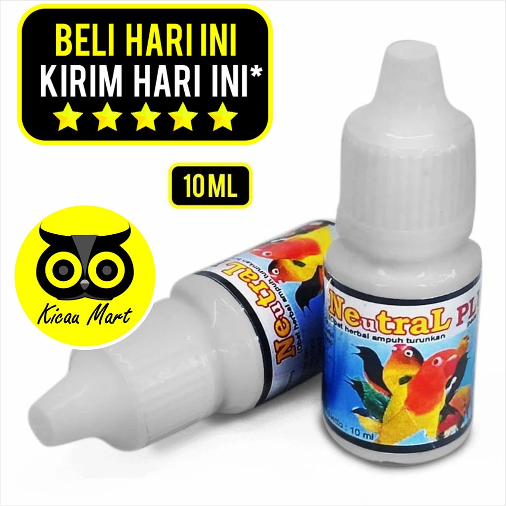 KICAU MART VITAMIN OBAT BURUNG LOVEBIRD MURAI DLL NEUTRAL PLUS PENURUN OVER BIRAHI AGRESIF CABUT BUL