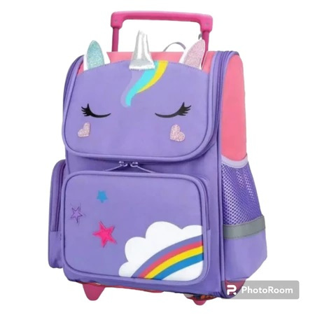 Tas ransel troli unicorn tas sekolah anak perempuan backpack anak tas sekolah anak sd unicorn