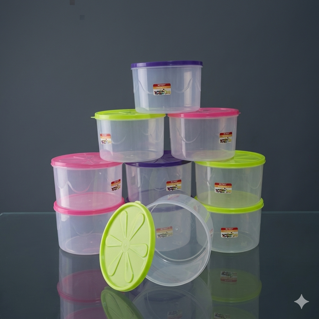 Toples Sealware Plastik  1 kg / Permen/ Gula/ Kue / Toples Plastik