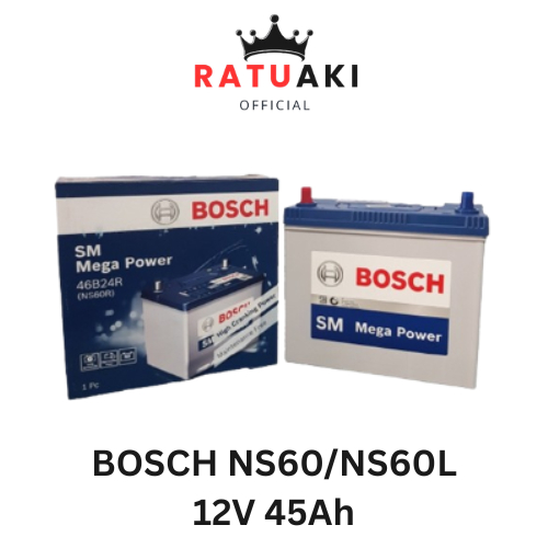 Aki Mobil NS60/NS60L Bosch Accu Kering PRODUK ASLI 100% ORIGINAL