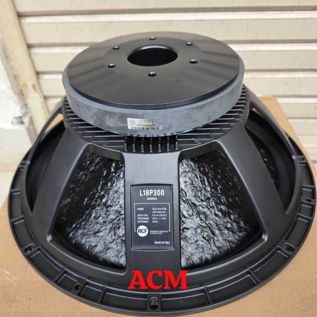 SPEAKER SUBWOOFER RCF L18P300 VC INCH COATING LUAR DALAM SUBWOOFER 18 INCH 18P300