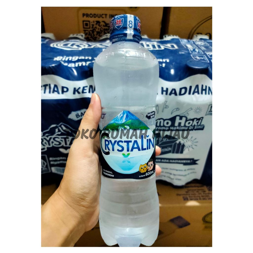 (CARGO) Crystalline 600 ML Air Mineral Crystalin 1 Dus isi 24 Botol