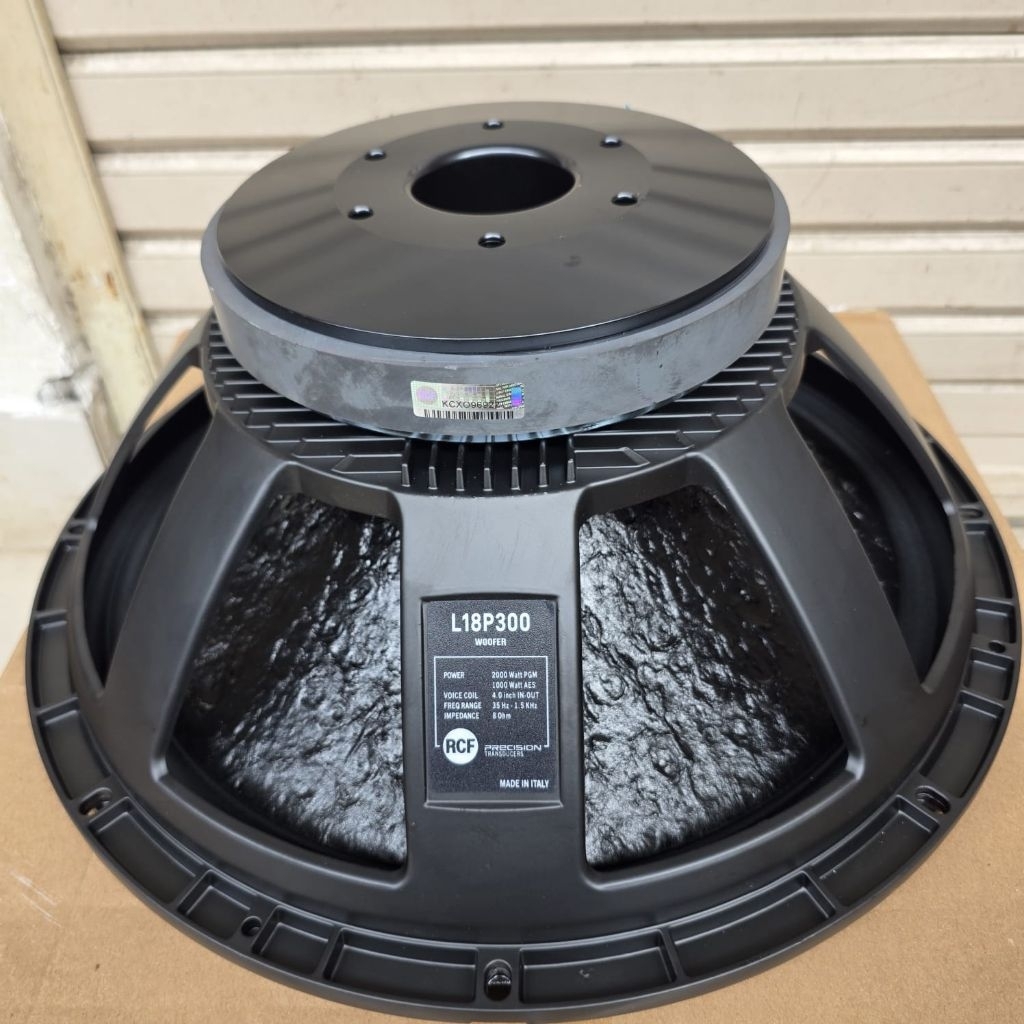 SPEAKER SUBWOOFER RCF 18 INCH LP18P300 VC 4 INCH COATING LUAR DALAM 18P300