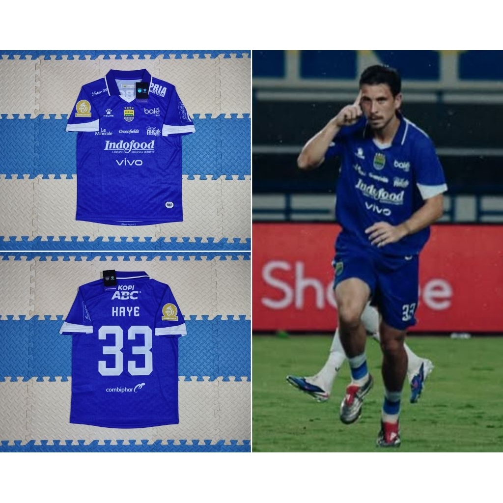 Jersey Persib Bandung Home Super League BRI Liga 1 2025/2026 Original Kelme Supporter Edition Pakaia