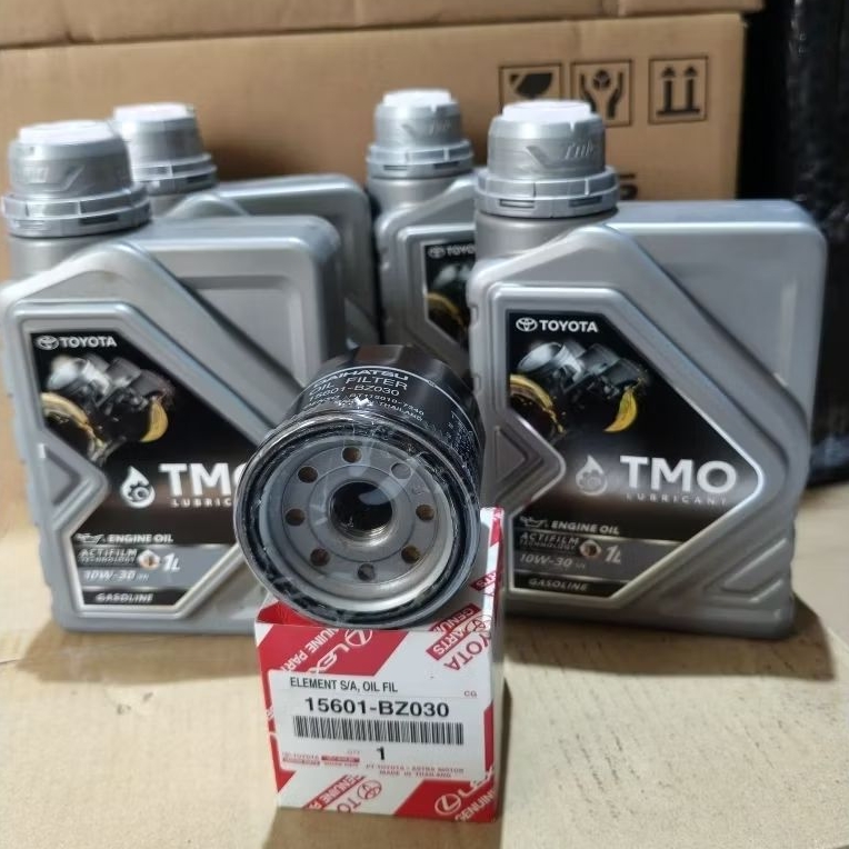 Paket Bundling Toyota Tmo Sae 10W-30 4Liter & Filter Oli Toyota Avanza,Xenia, Terios, Rush,Sigra, Ca