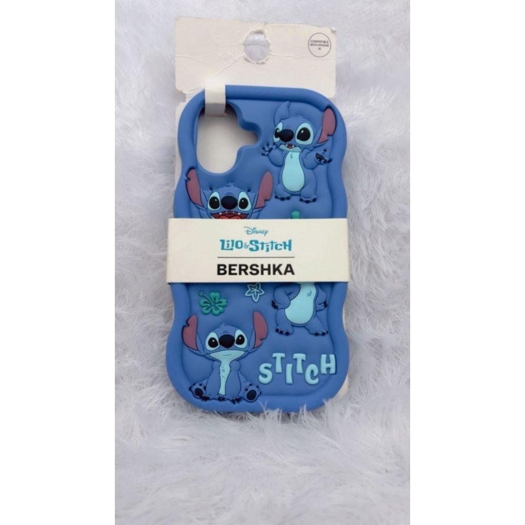 BERSHKA Case iPhone 16 Lilo and Stitch Original