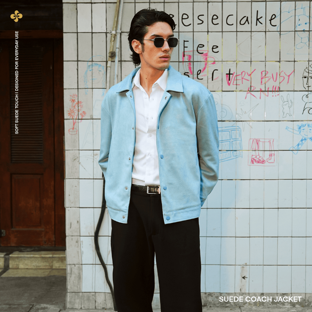 Suede Snap Button Jacket Limited