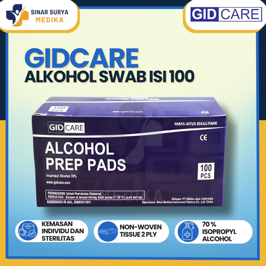 Alcohol Swab GidCare / Alkohol Swab Gidcare Kesehatan