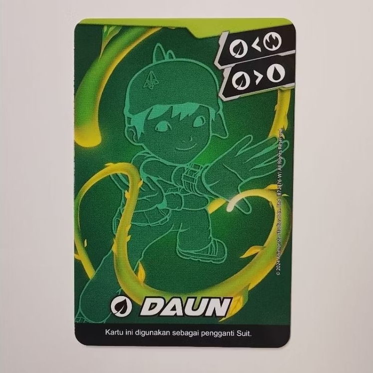 Original Boboiboy Monsta Galaxy Card DAUN Pek Fusion TGC (Trade Game Card) Monsta Play