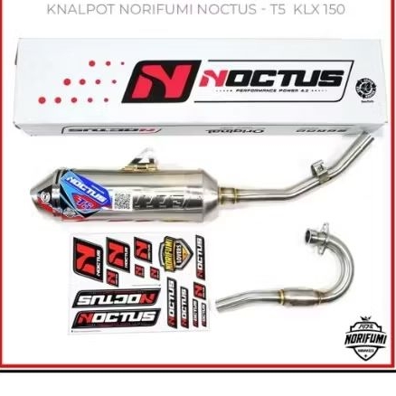 KNALPOT NOCTUS STAINLISE T5 KLX 150/KNALPOT NOCTUS T5 CRF 150/KNALPOT RACING KLX 150 KNALPOT RACING 