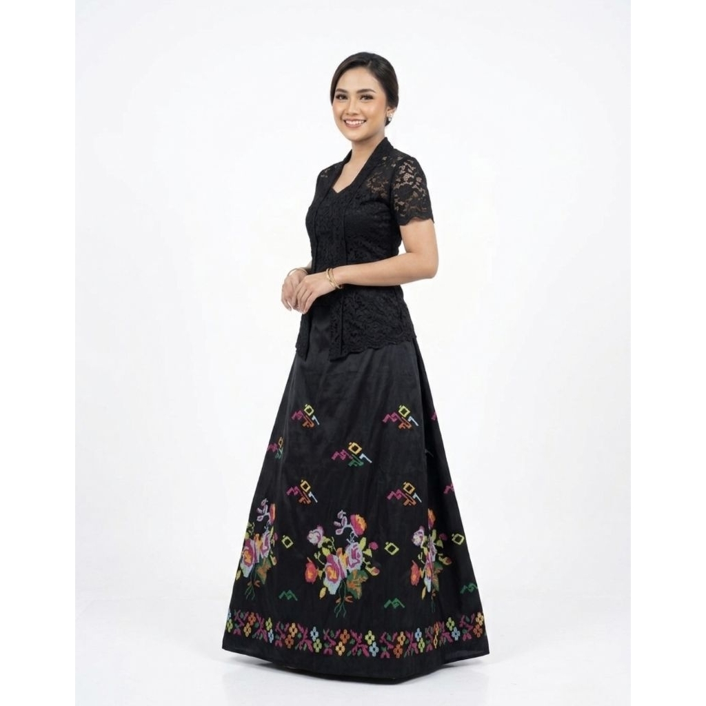 Kain Tenun Bunga Lagosi Sengkang (Bahan Rok) permeter