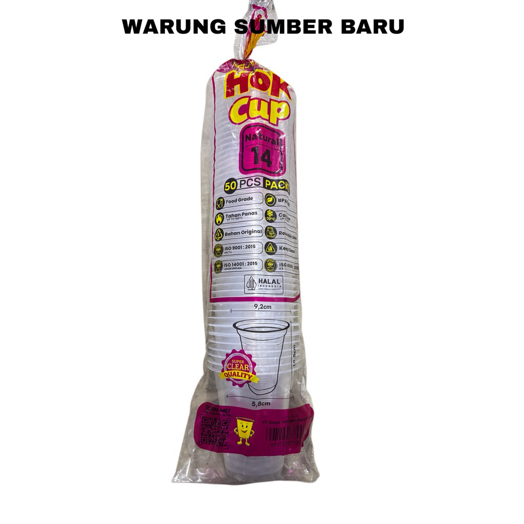 Gelas Cup Ukuran 14oz