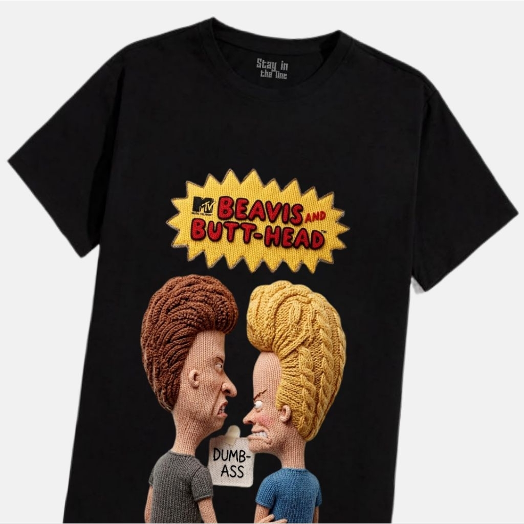 STL|Tshirt Beavis butt head Mtv premium cotton