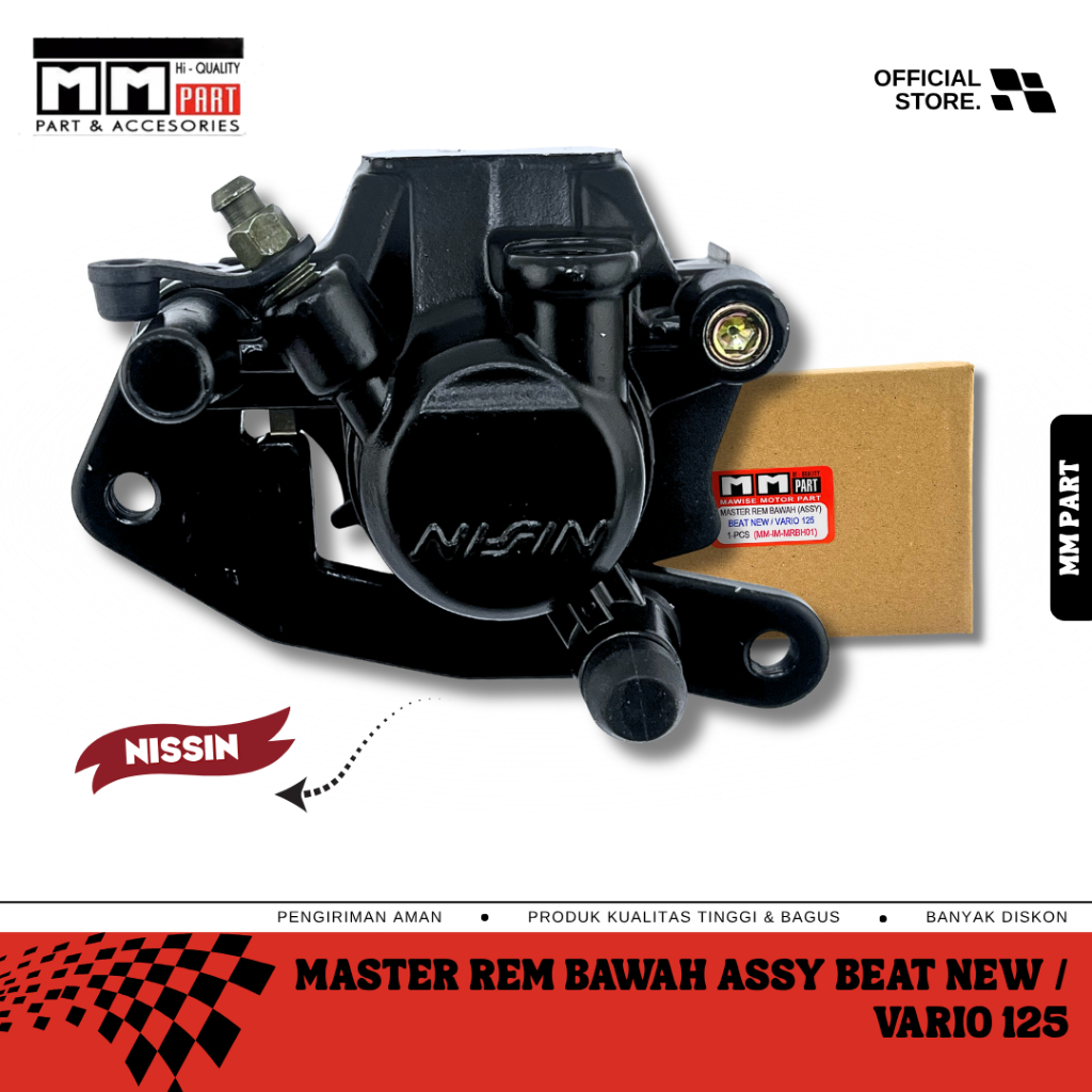 MASTER REM BAWAH ASSY BEAT NEW / VARIO 125 - MASTER REM BAWAH ASSY Kaliper Master Rem Cakram Depan N