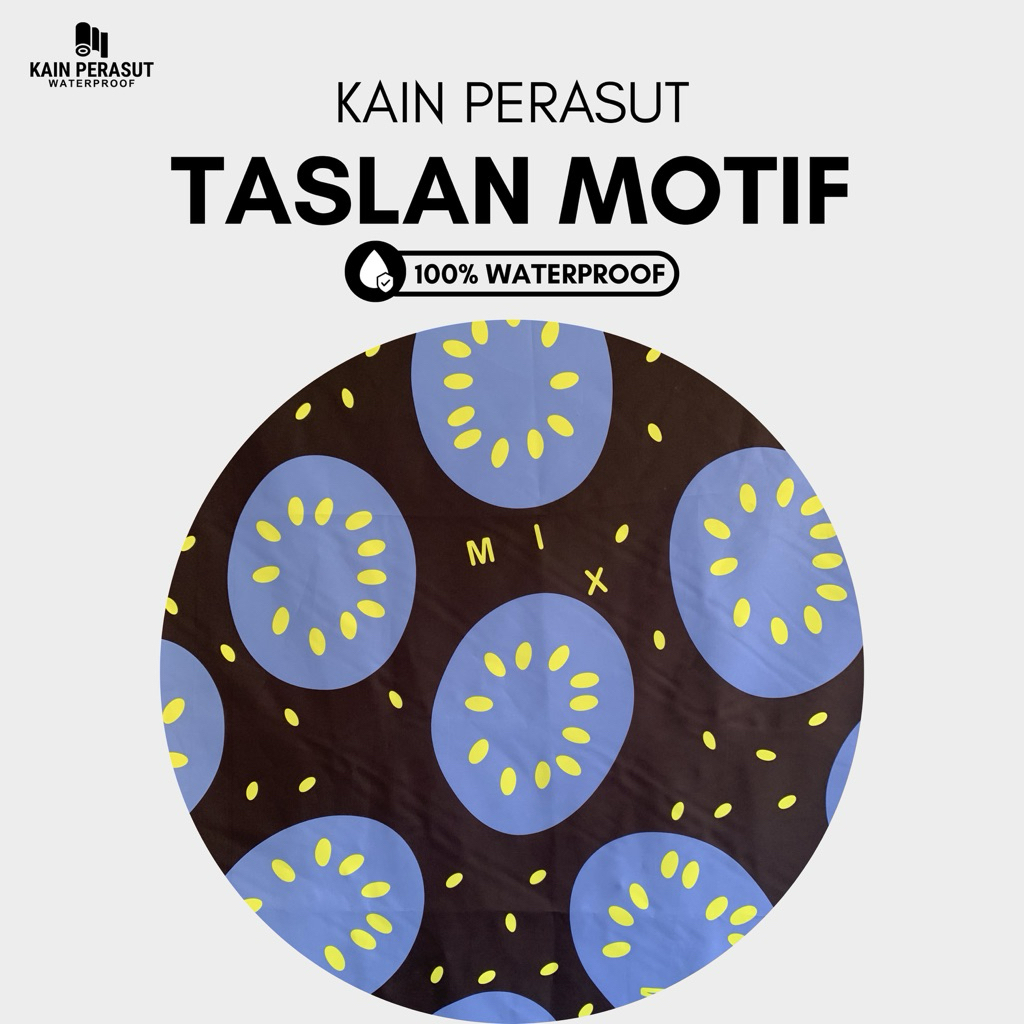Kain Taslan Balon Motif Waterproof