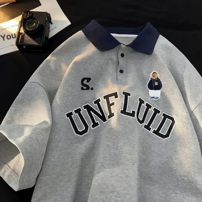 Kaos Polo Kerah Big Size "UNFLUID" Kaos Polo Premium Bahan Adem 6XL 5XL 4XL 3XL Kaos Kerah Jumbo Pri