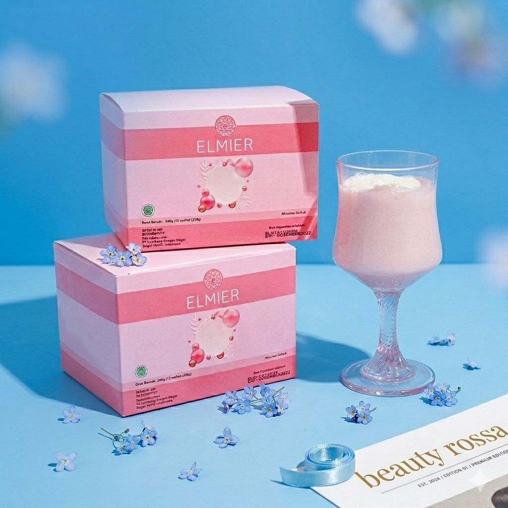 ELMIER COLLAGEN DRINK ORIGINAL SUPLEMEN PEMUTIH KULIT