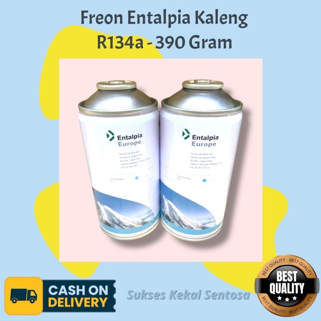 Freon Entalpia R134a Kaleng // Murni R134 - 390 Gram
