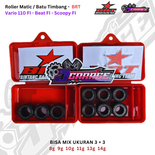 Roller Beat FI BRT - Bisa Mix Ukuran - isi 3 / isi 6 - Beat FI - Beat POP - Beat ESP - Vario 110 - S