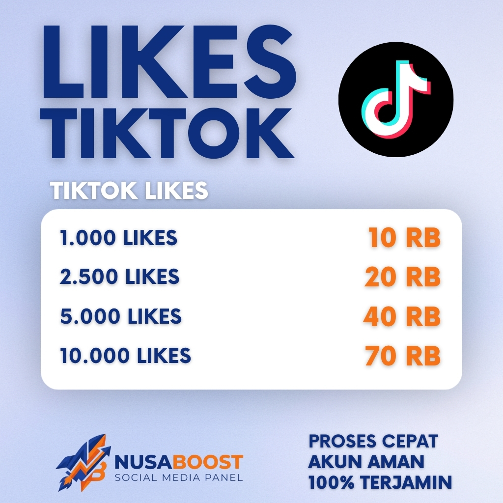 PROMO Jasa Beli Likes Tik Tok Like TT Likes TikTok 100-1000 Suka Dengan Proses Cepat