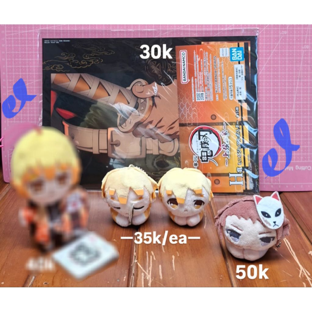 doll ori original agatsuma zenitsu postcard a4 hugchara capit sabito kimetsu no yaiba kny demon slay