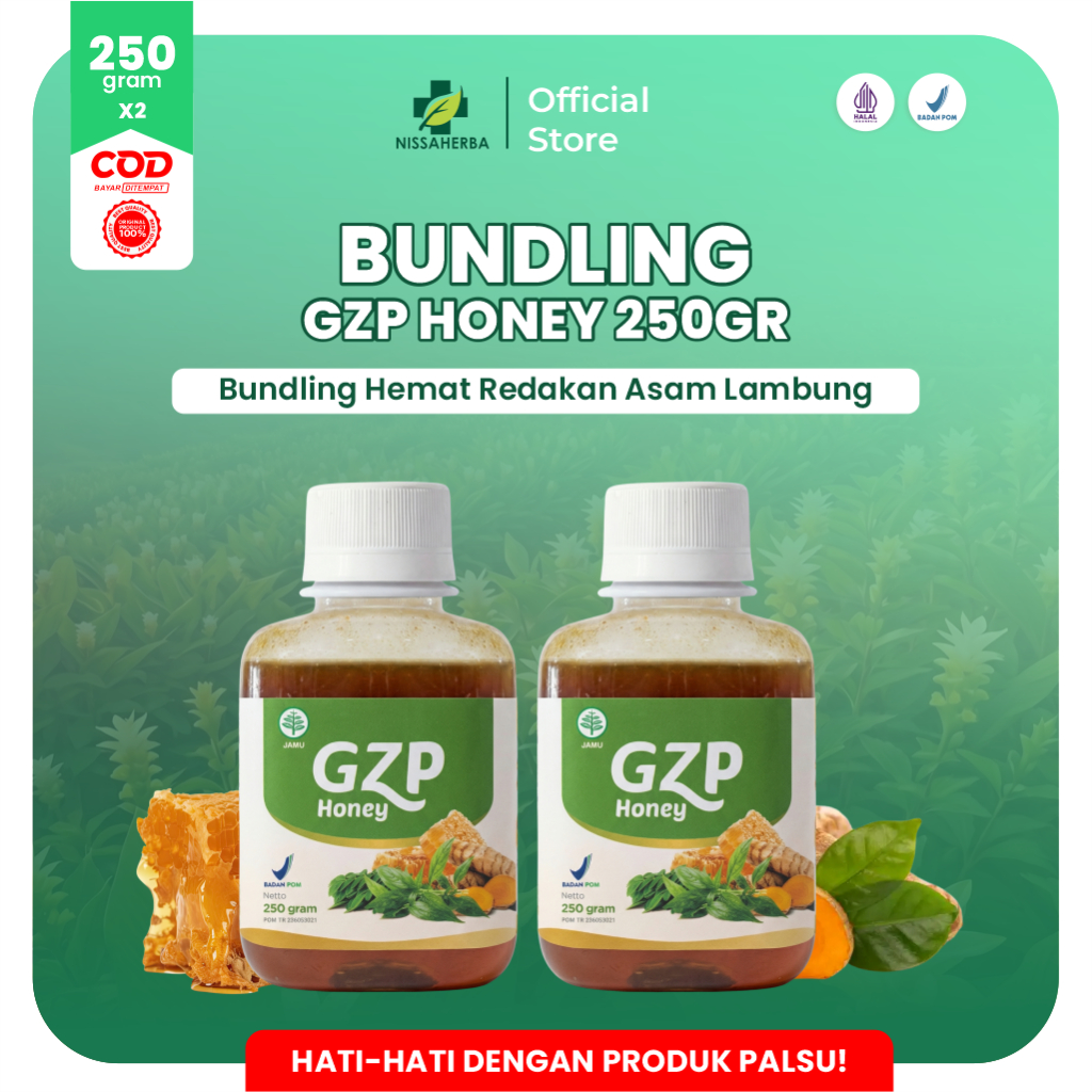 GERD ZERO PRO / GZP HONEY PAKET HEMAT OBAT LAMBUNG ATASI GERD DISPEPSIA GASTRITIS DAN ANXIETY