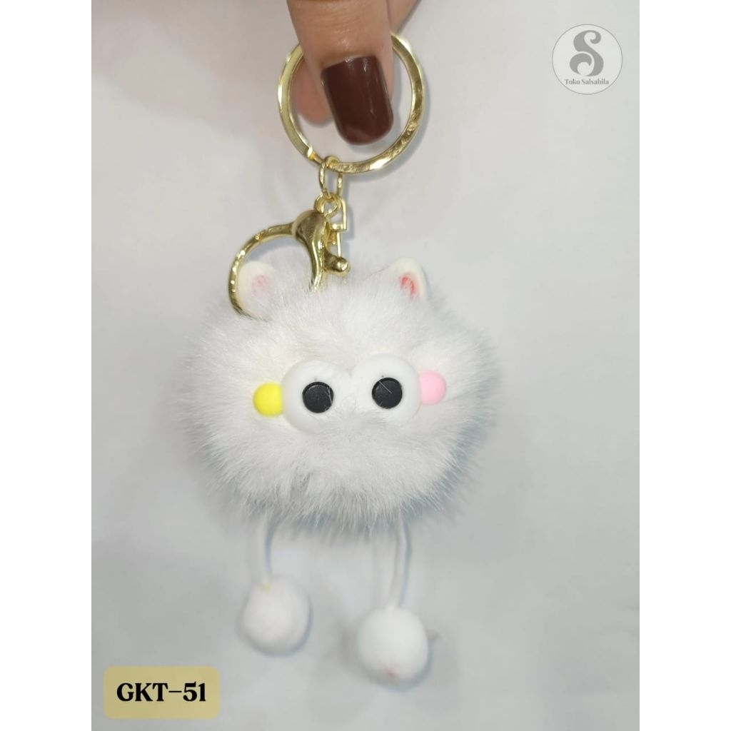 Gantungan Kunci Boneka Bulu