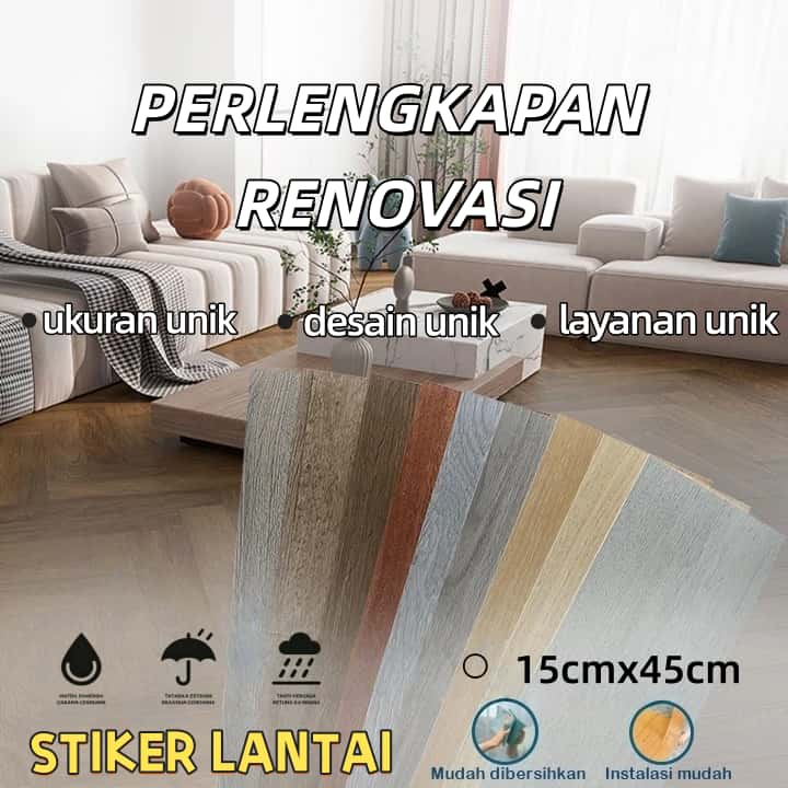 Lantai Vinyl Stiker Vinil Lantai Motif Kayu Vynil Lantai Stiker PVC Vinyl Floor Sticker Finil Lantai