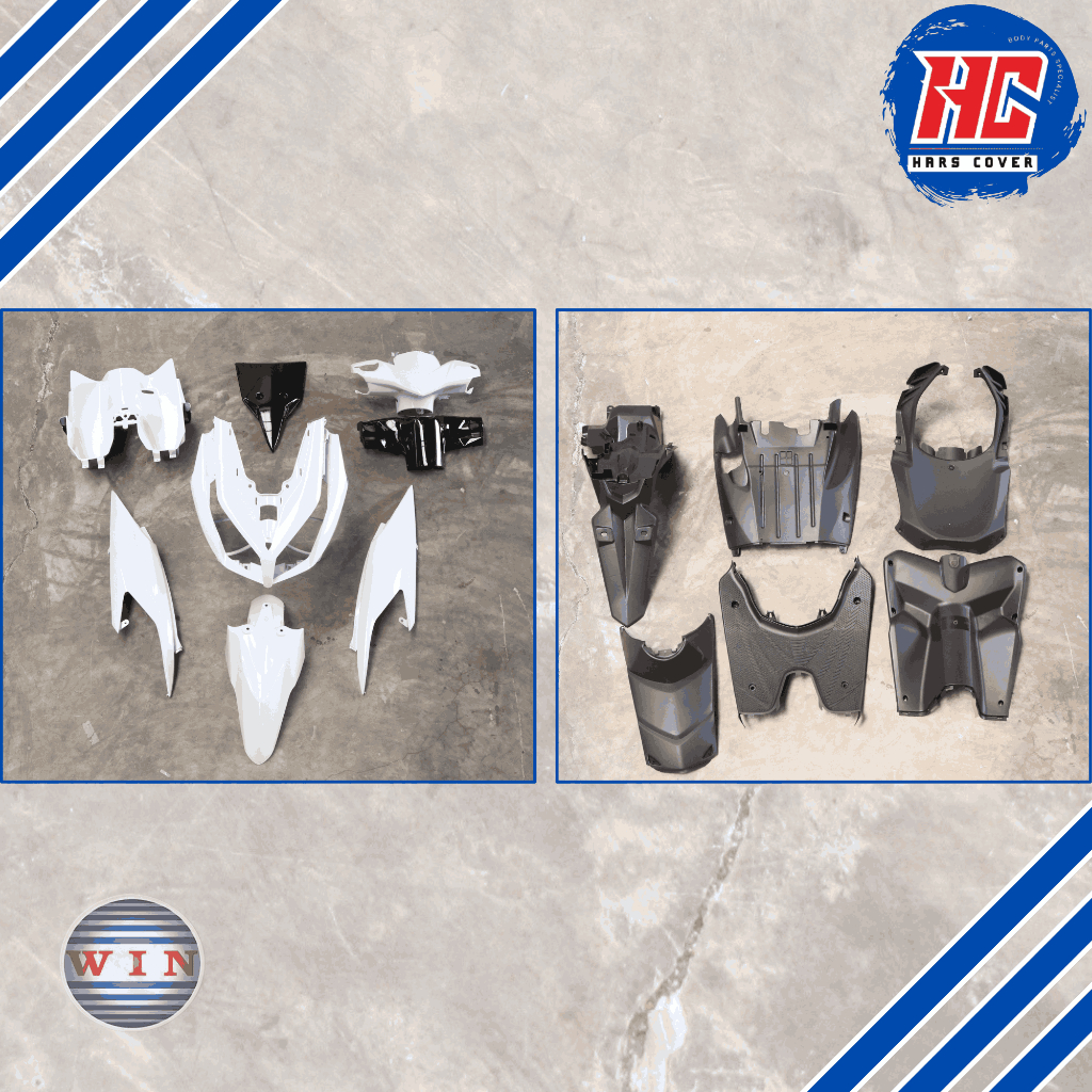 WIN - FULL Body Set VARIO 110 TECHNO / VARIO TECHNO KARBU PUTIH