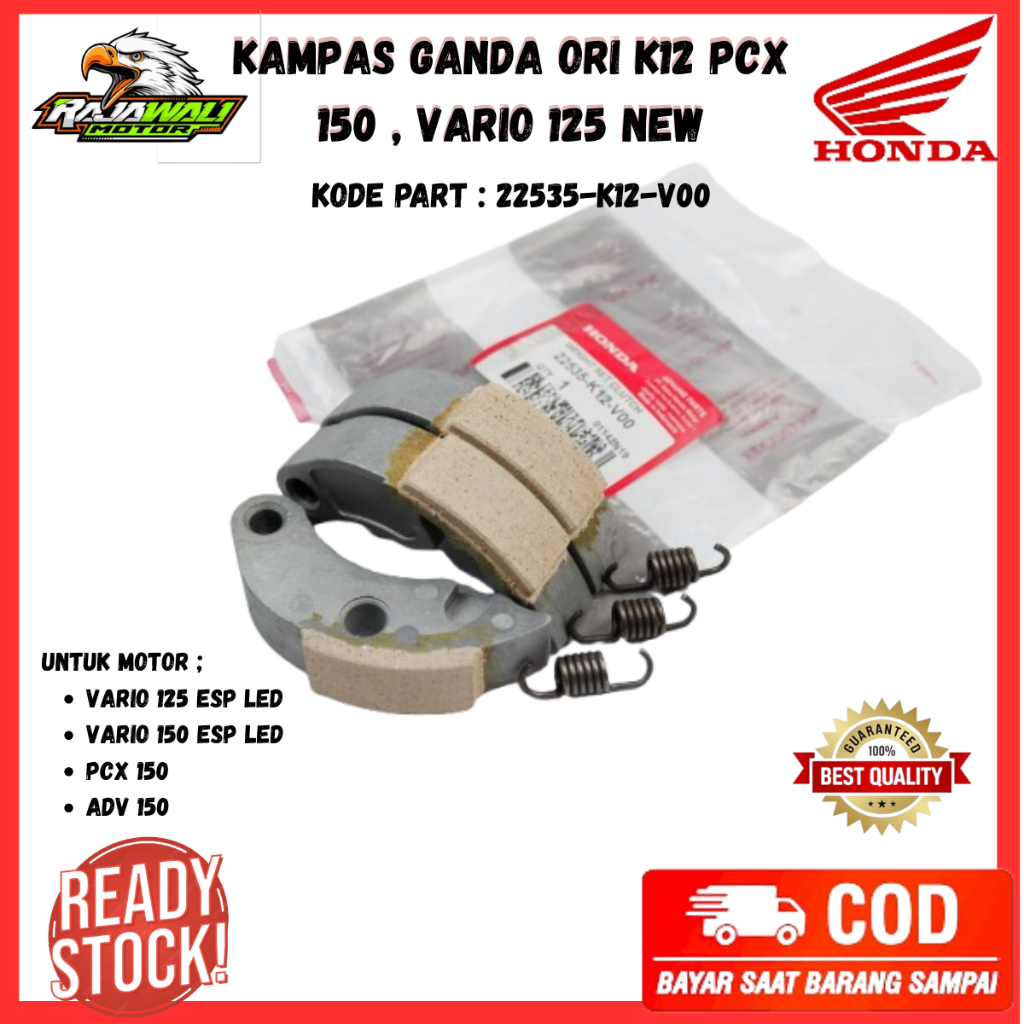 Kampas Ganda Honda PCX 150 Ori - Kampas Ganda Motor New Vario 125 eSP - Kampas Ganda PCX 150 K12