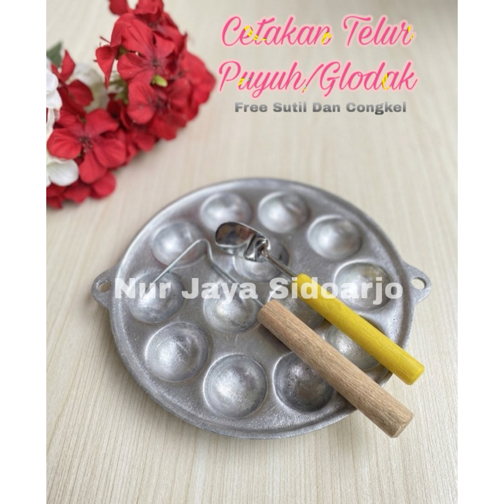 ( FREE CONGKEL+ SOTEL MINI) WAJAN  TELUR PUYUH / GLODAK / TELUR DADAR MINI
