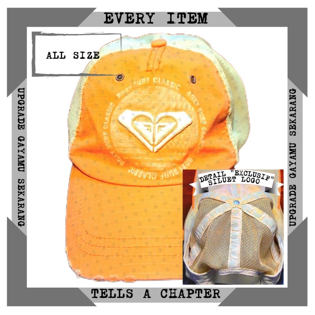 Topi Roxy Original Second | Motif Trucker Cap
