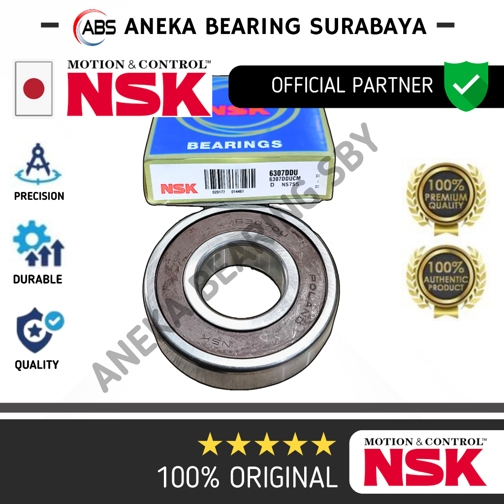 BEARING 6307 DD NSK POLAND 6307DD LAHER RODA BELAKANG TAFT GT TARUNA 35X80X21
