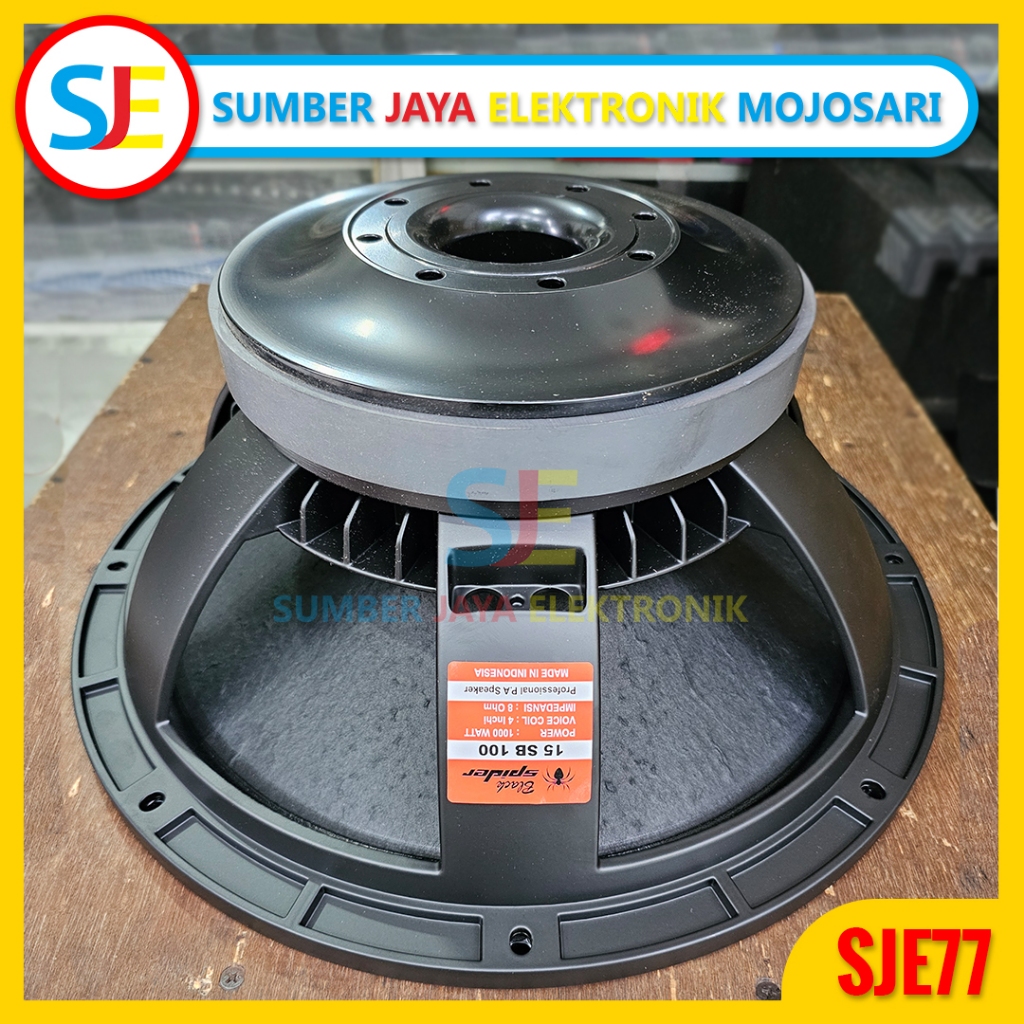 Speaker Black Spider 15SB100 / Speaker Komponen Black Spider 15 SB 100