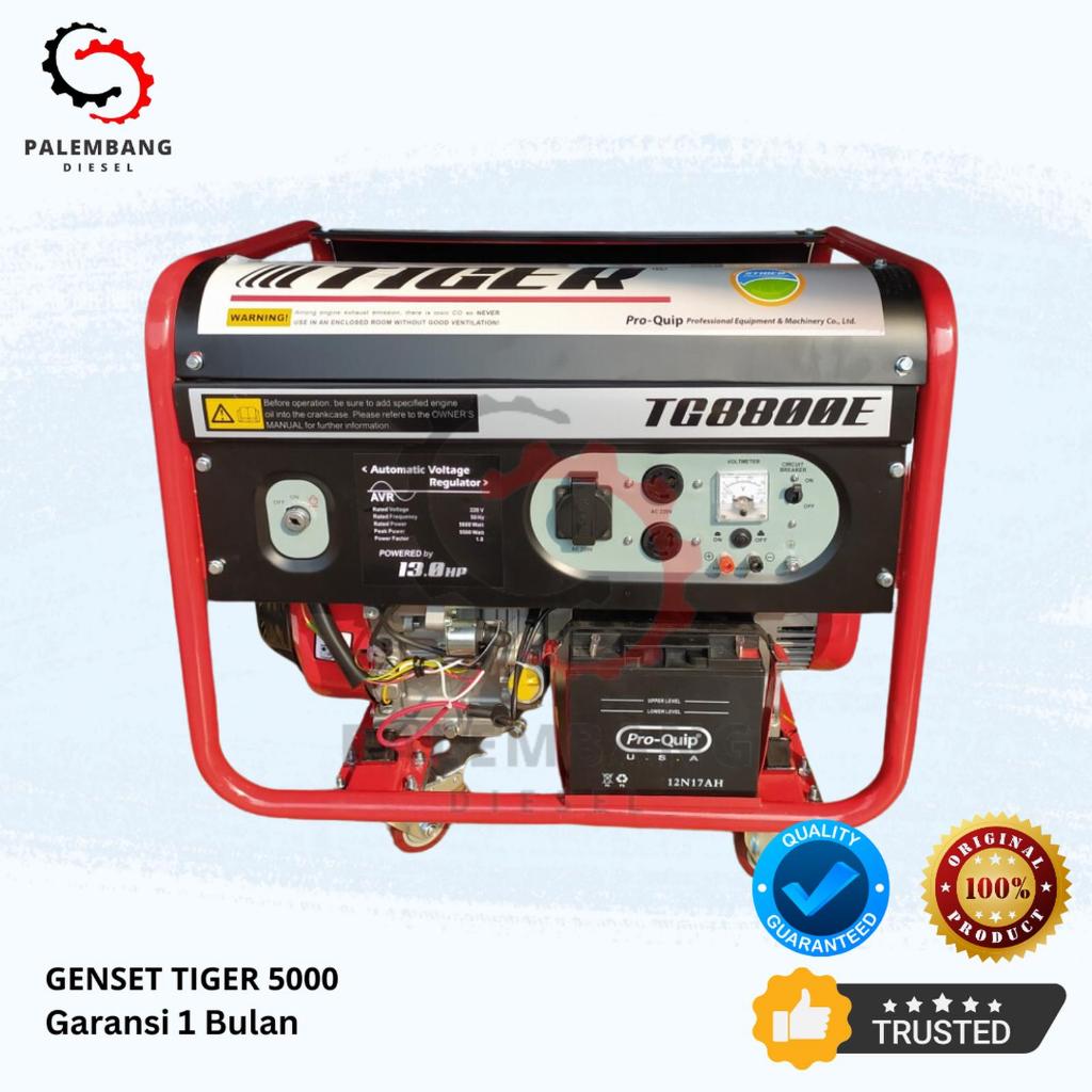 Genset Tiger 5000 Power Generator Tiger Genset 3000watt Dobble Stater