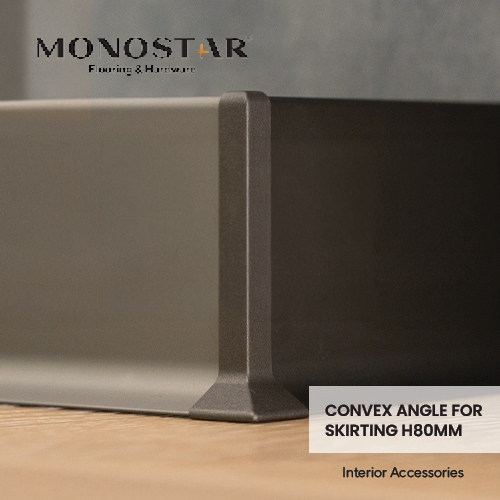AKSESORIS PLINT SKIRTING ALUMUNIUM MONOSTAR – AKSESORIS LIST LANTAI H 80MM